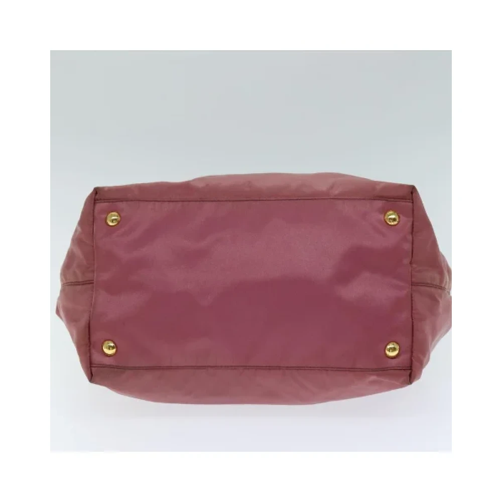 Prada Vintage Pre-owned Nylon handbags Pink Dames