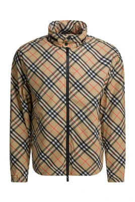 Check Windbreaker Jacket