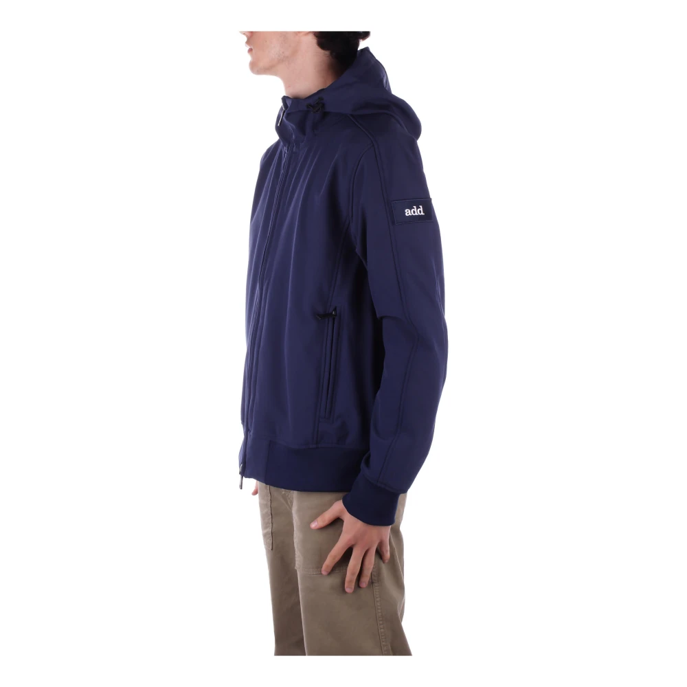 add Blauwe hoodie met ritssluiting zakken Blue Heren