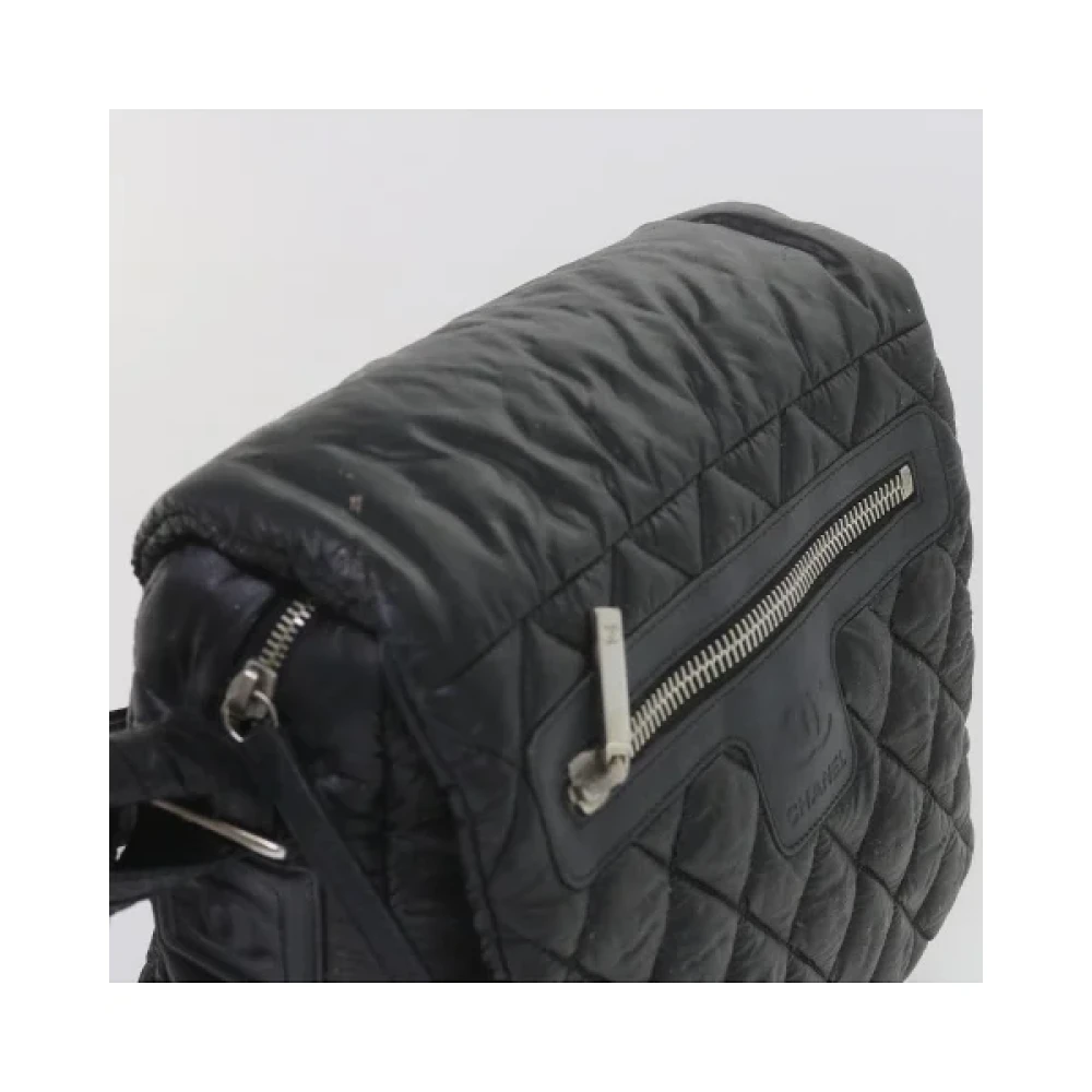 Chanel Vintage Pre-owned Nylon shoulder-bags Black Dames