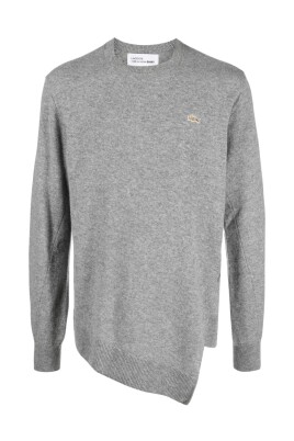 gra-uldsweater-med-asymmetrisk-kant