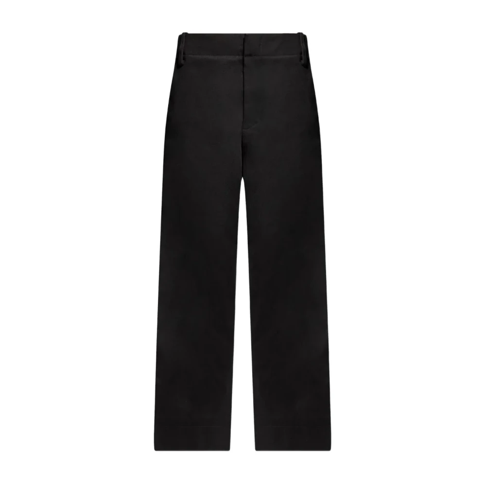 Jacquemus Black Straight Trousers, Male, Xl, Navy Blue Trousers