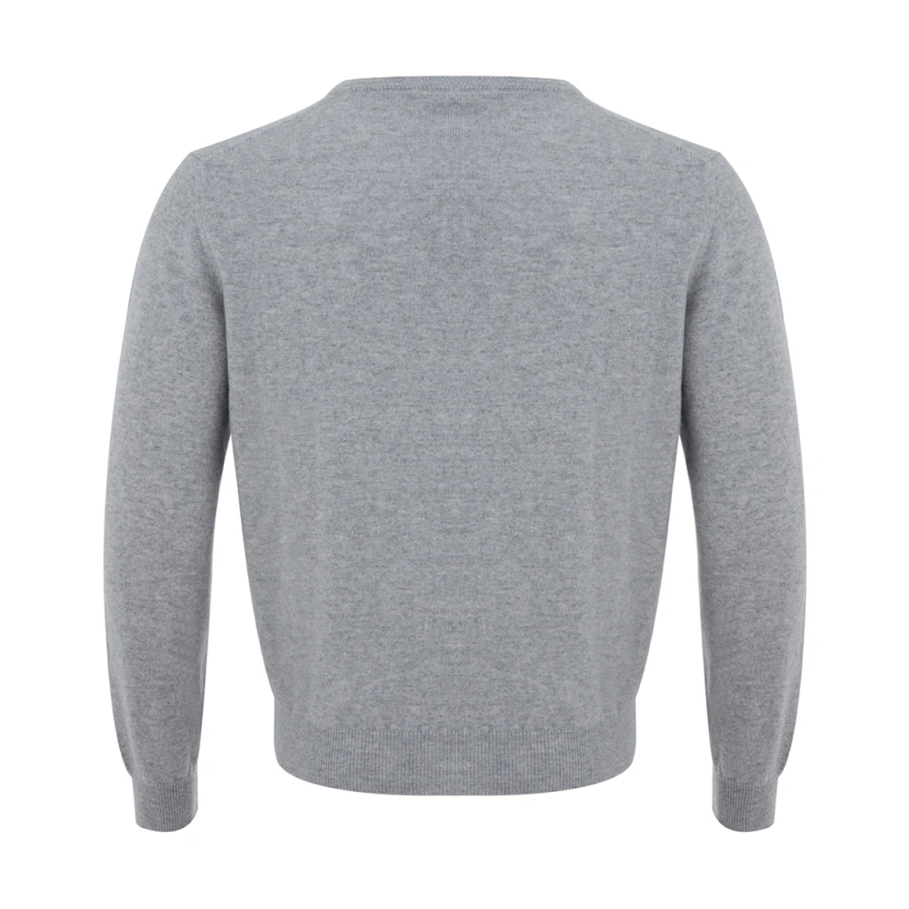 Colombo Round-neck Knitwear Gray Heren