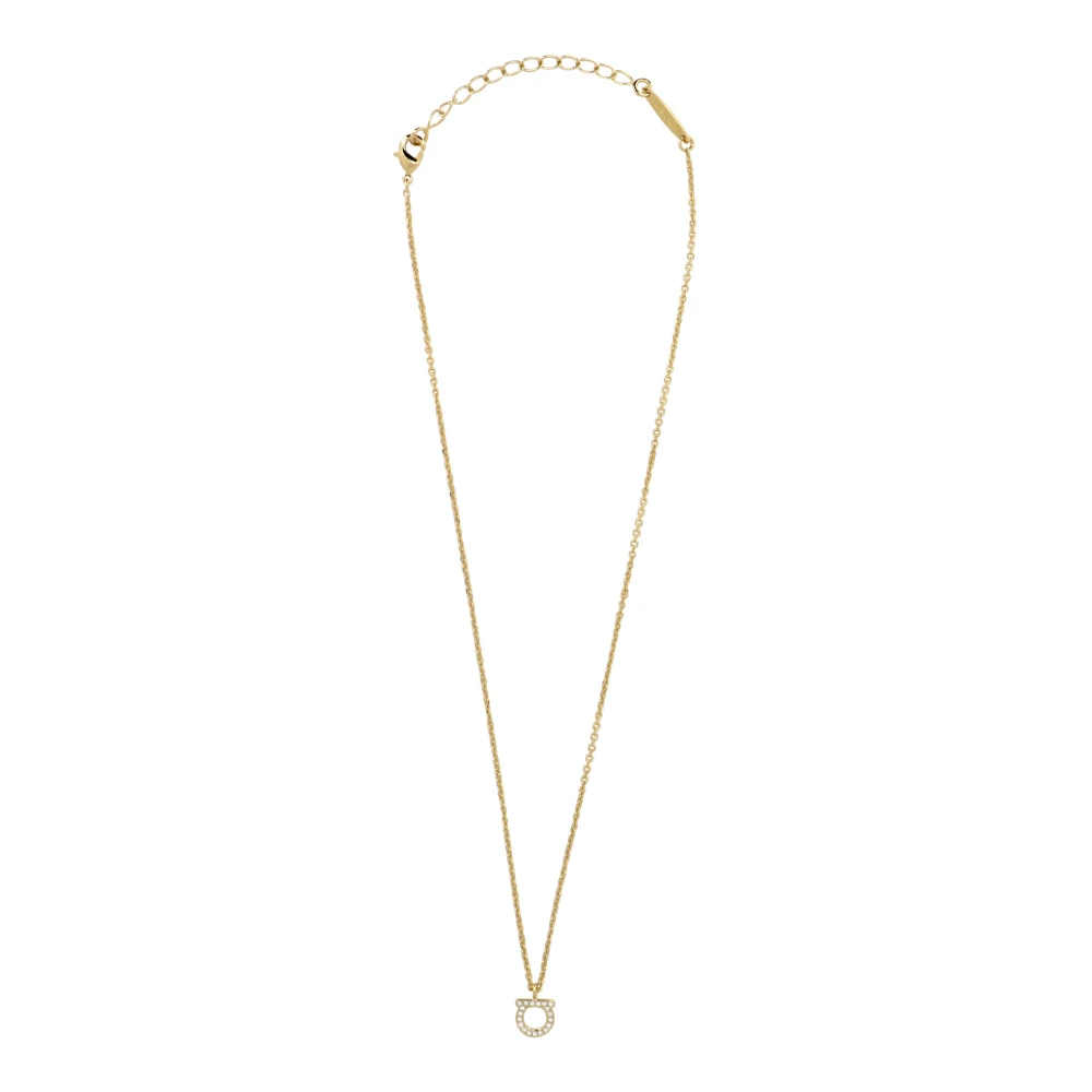 Ferragamo Women's Yellow Necklaces, One Size, Gancini Necklace