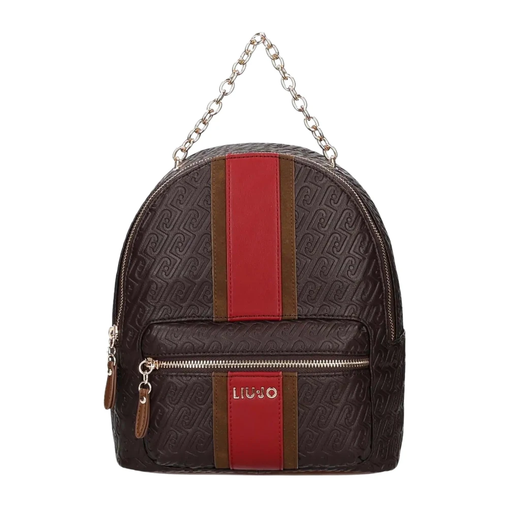 Zaino con logo monogram Donna Liu Jo Marrone - Immagine 2