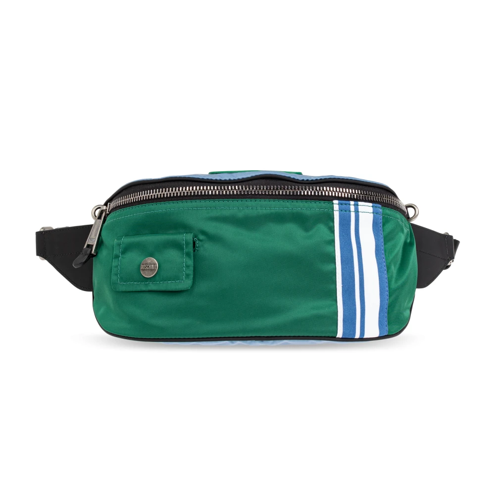 Moschino Schoudertas Green Heren