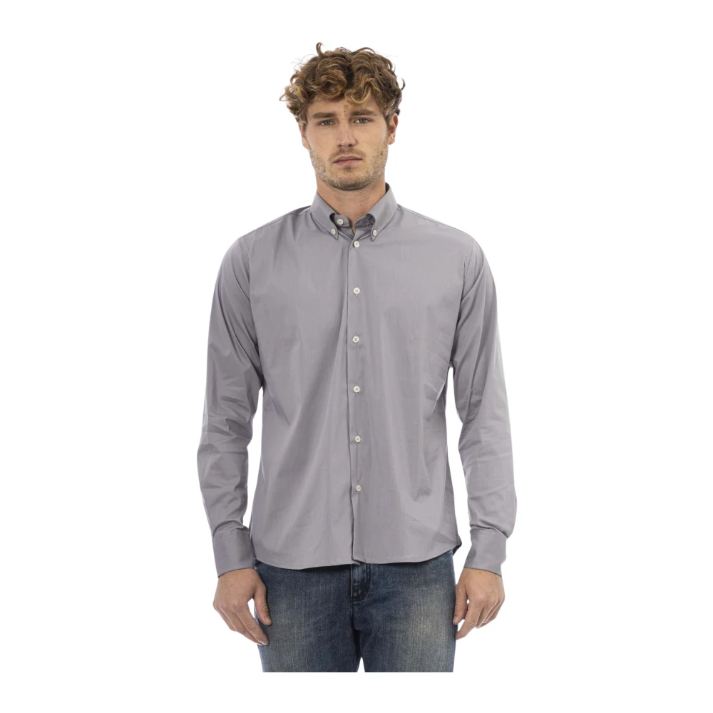 Baldinini Tijdloze Elegantie Overhemd Gray Heren