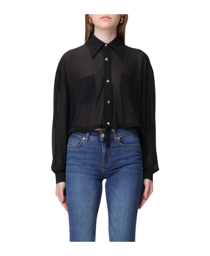 chemisier-noir-transparent-manches-longues-col