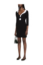 robe-noire-avec-design-point-dinterrogation-blanc