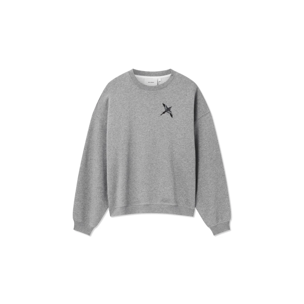 Axel Arigato Men's Gray Micro Bee Bird Jumper - Sweatshirts - L - Sweatshirts & Hoodies