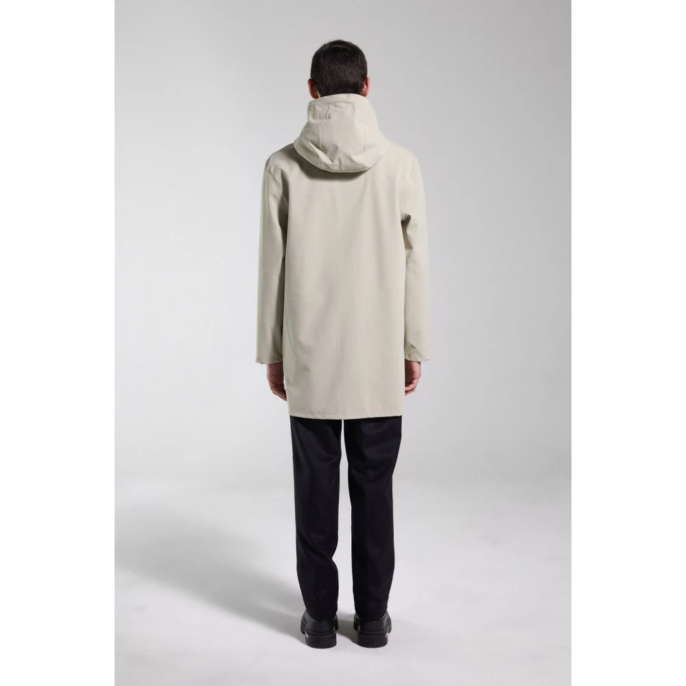 Stutterheim Lichtgewicht Waterdichte Rits Regenjas Beige Heren