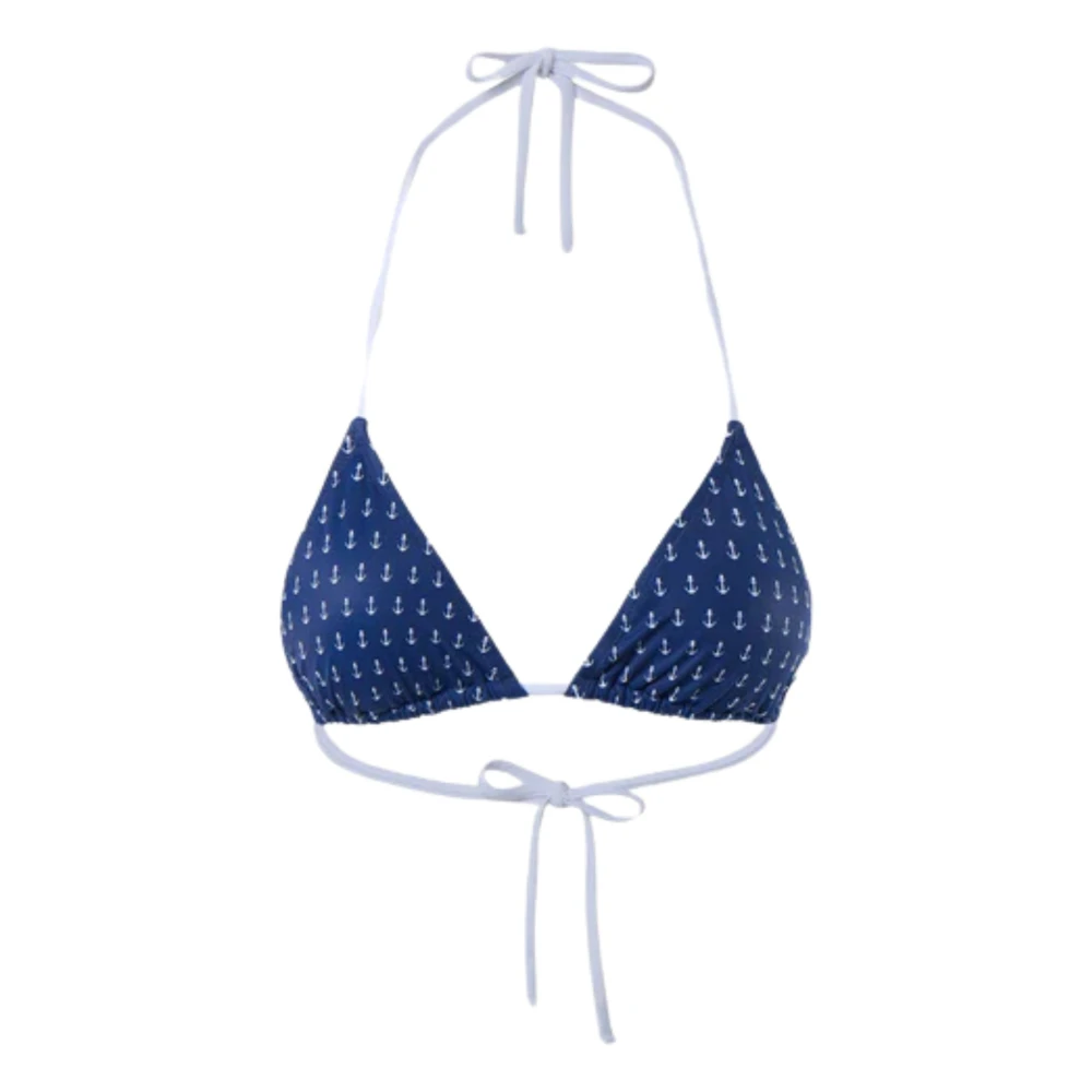 North Sails Women's Blue Triangle Bikini Beachwear In Fuchsia Lycra - Bikinis - Xs - Swimwear