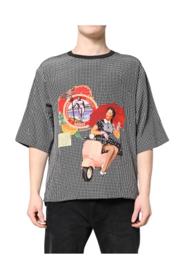 t-shirt-en-soie-a-imprime-graphique