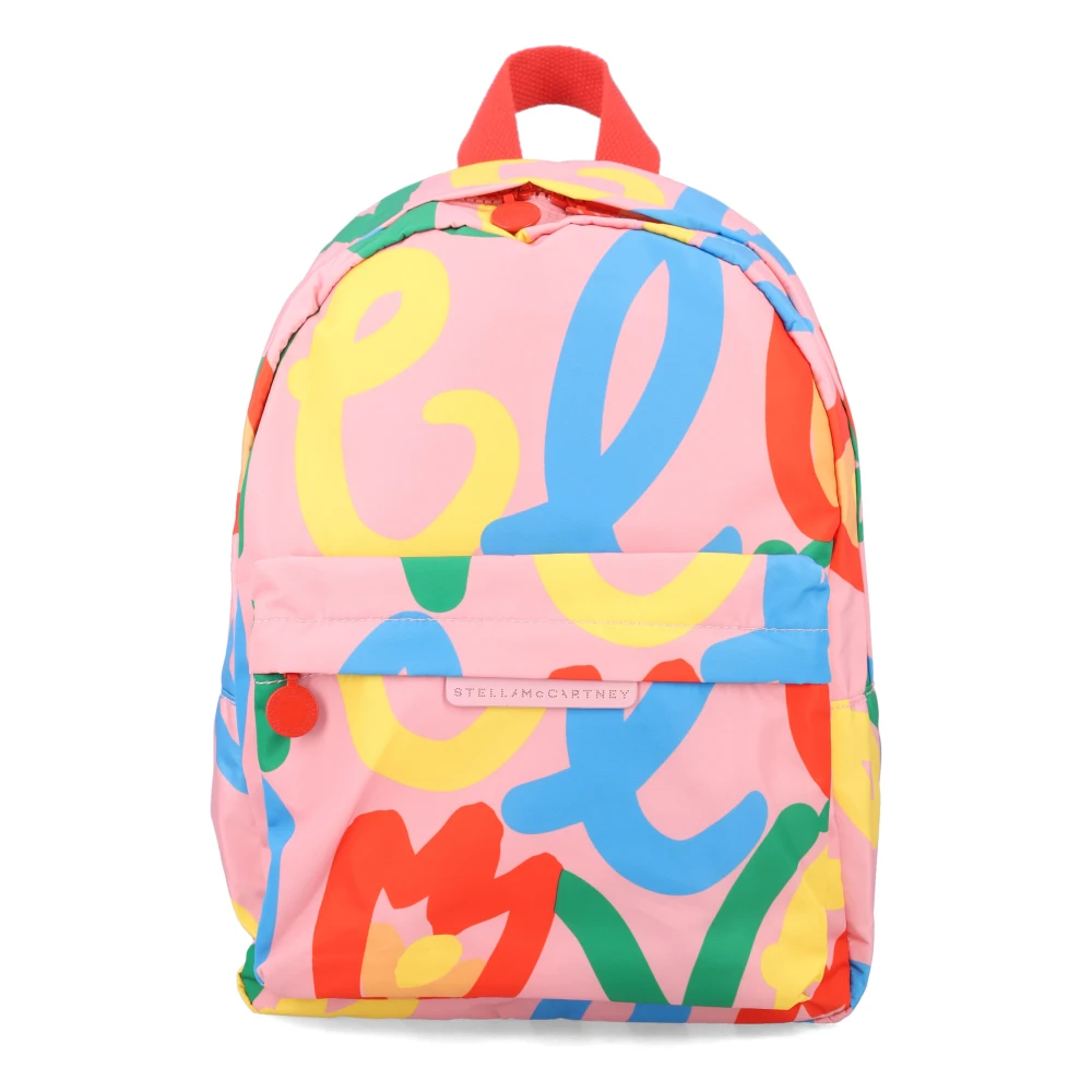 Stella Mccartney Girls Multicolor School Bags, One Size, Love Motif Backpack