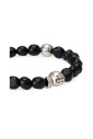 bracelet-perles-noires-et-imprime-gancini