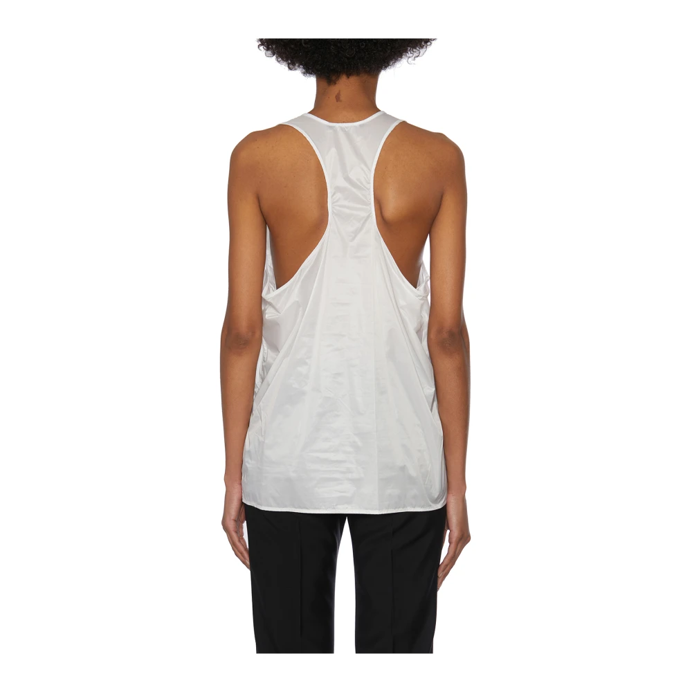 Christian Boaro Nylon Tank Top White Dames