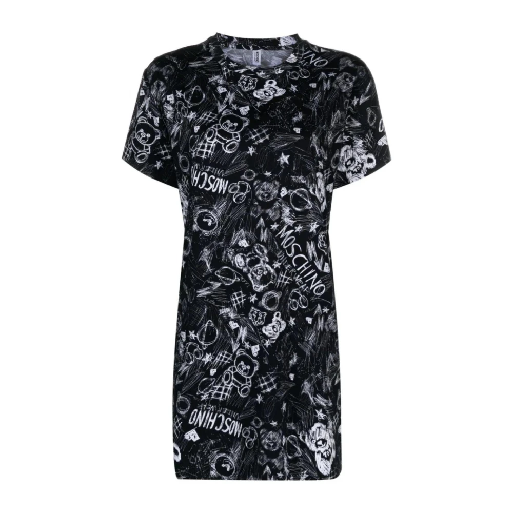 Moschino Women's Black Underbear Cotton T-Shirt - T-Shirts - M - Tops