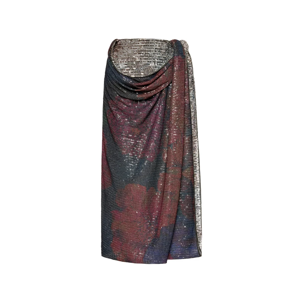 Maison Margiela , Midi Skirts, Female, Multicolor, S, Midi Skirt