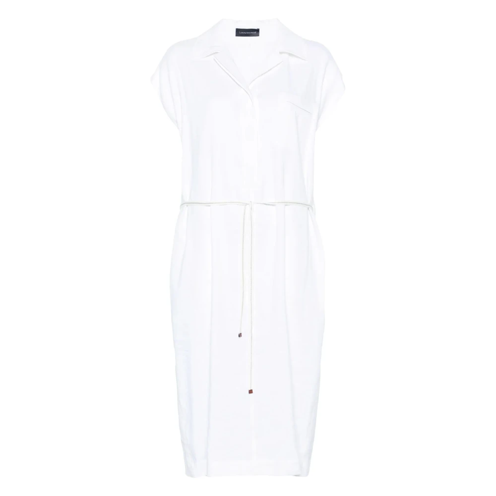 Lorena Antoniazzi White Midi Dresses, Female, S, Midi Dress