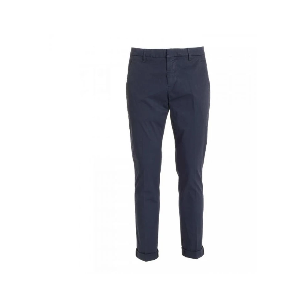 Dondup Blauwe Jeans Lage Taille Regular Fit Blue Heren