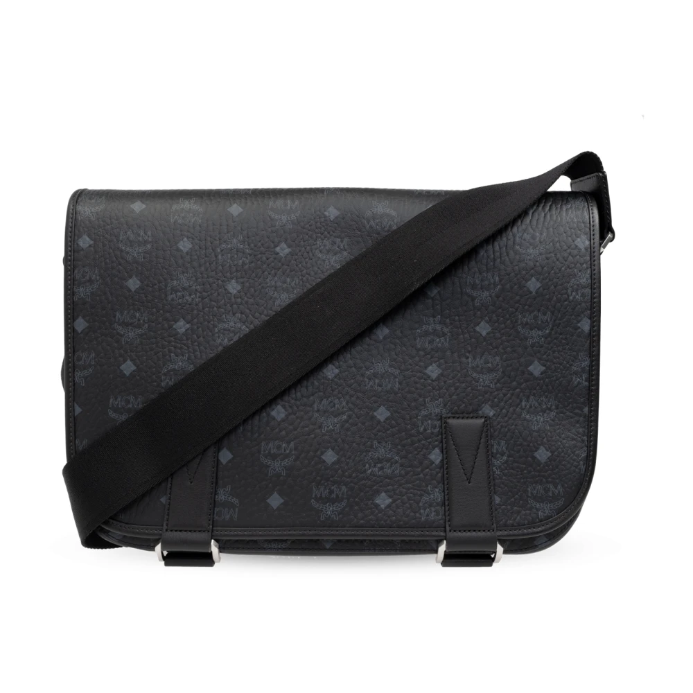 MCM Canvas Schoudertas Black Heren