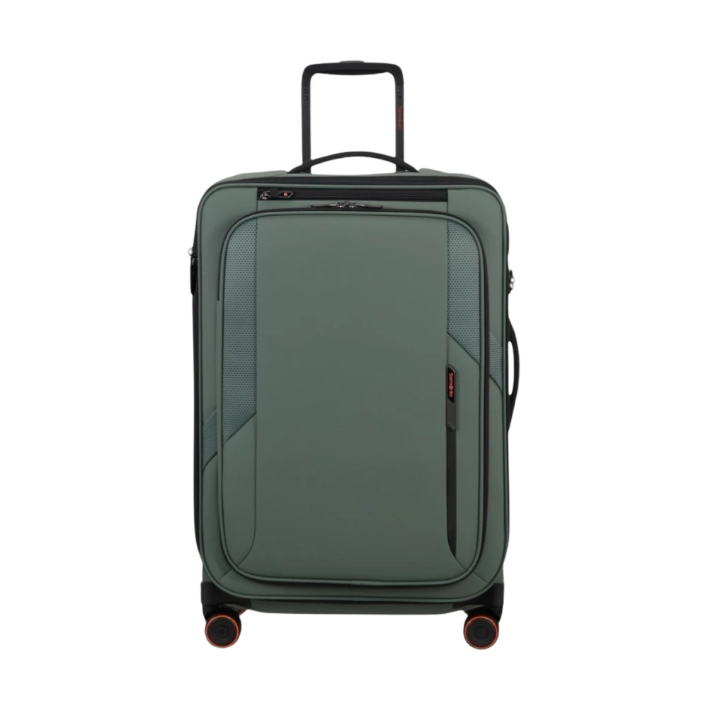Samsonite Unisex Green Suitcases, One Size, Glazed Spinner 67/24 Exp