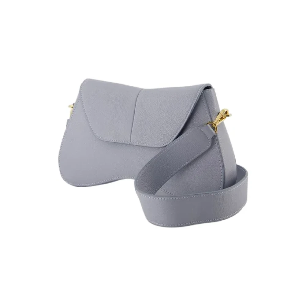 Elleme Leather shoulder-bags Gray Dames