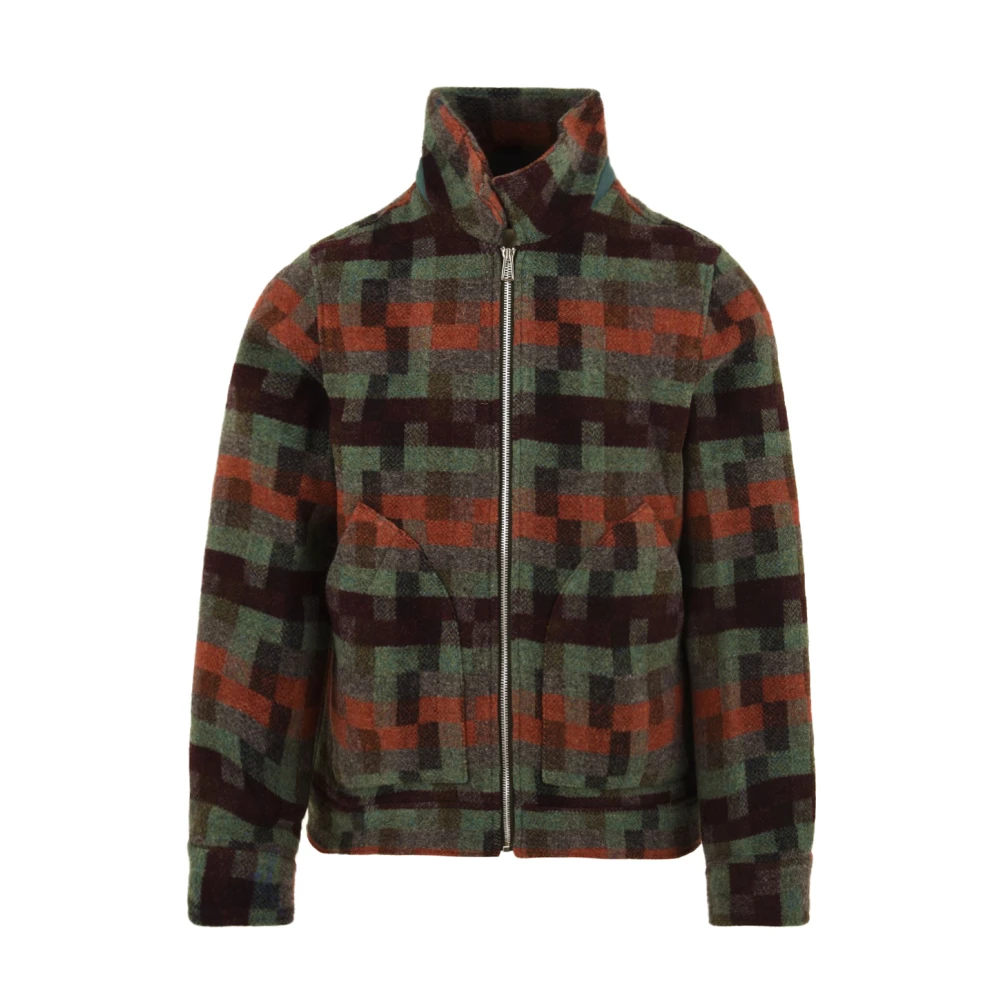 Paul Smith Hombre Multicolor - Jacquard Zip Jacket - Jackets - S