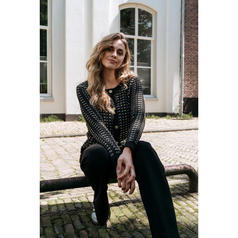 &Co Woman Zachte gebreide cardigan Black Dames