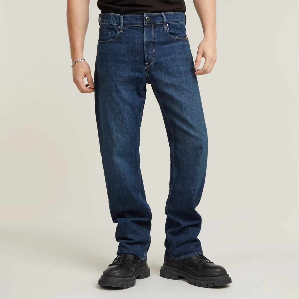 G-Star Regular Straight Fit Stretch Denim Jeans Blue Heren