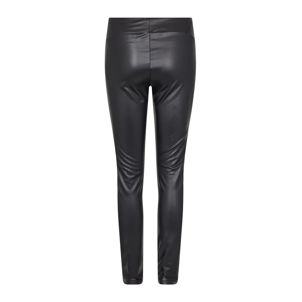 Soyaconcept Vrouwelijke PU-leren broek SC-Haida Black Dames