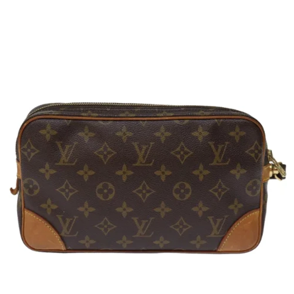 Louis Vuitton Vintage Pre-owned Canvas clutches Brown Dames