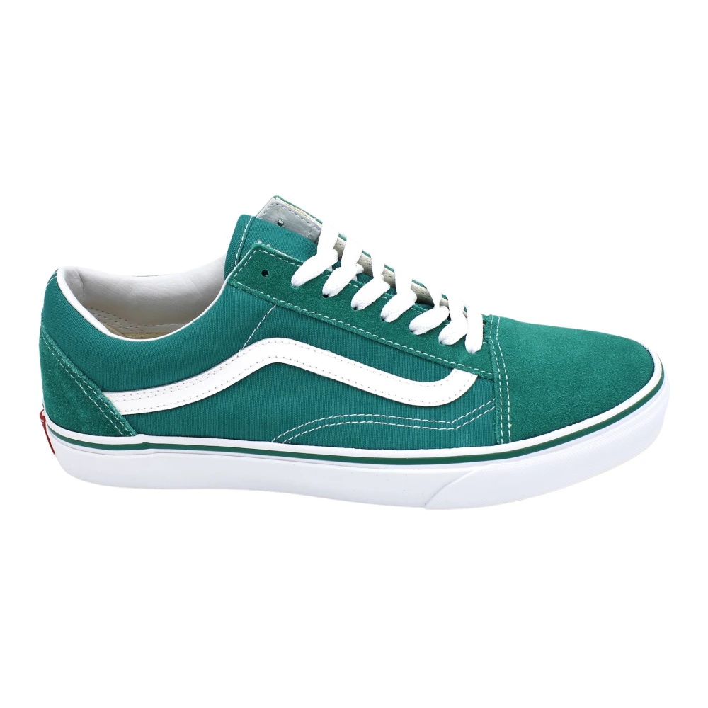 Vans Klassieke Suède/Canvas Sneakers Rubberen Zool Dames Schoenen Groen