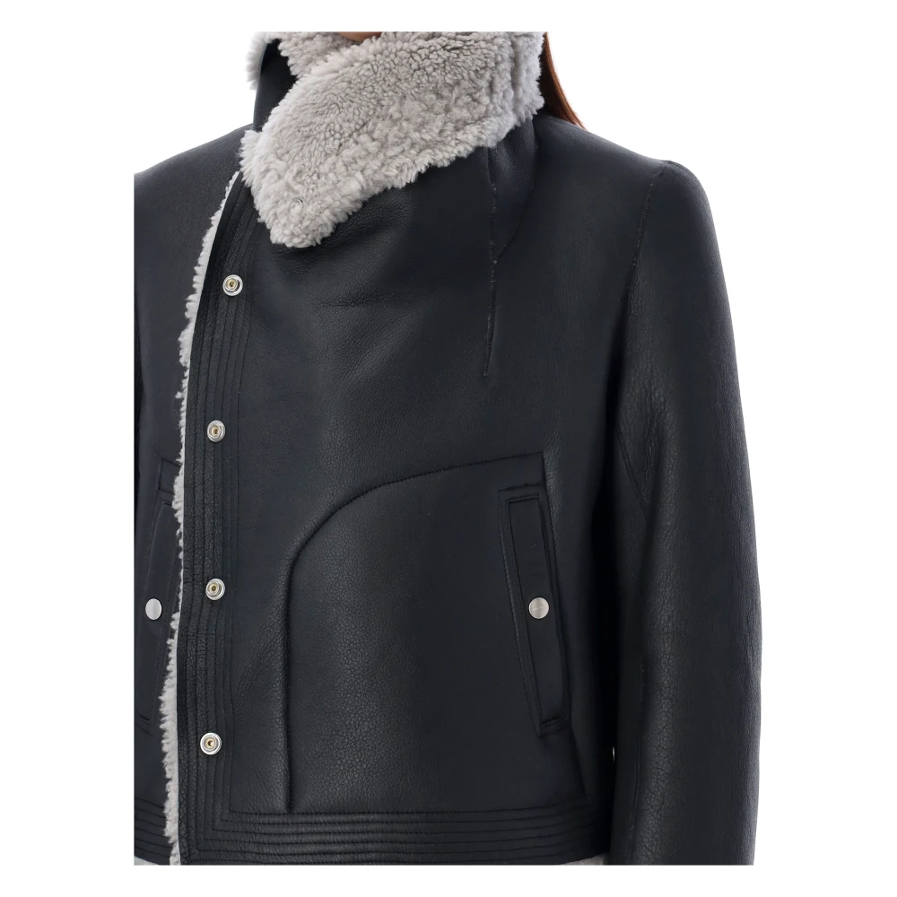 Rick Owens Black Pearl Skirt Classic Bikerjack Black Dames
