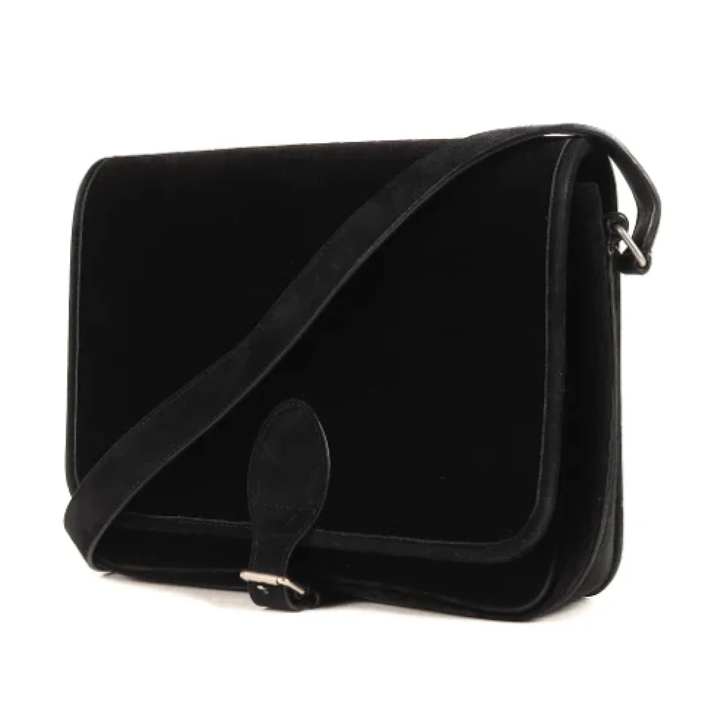 Yves Saint Laurent Vintage Pre-owned Fabric shoulder-bags Black Dames
