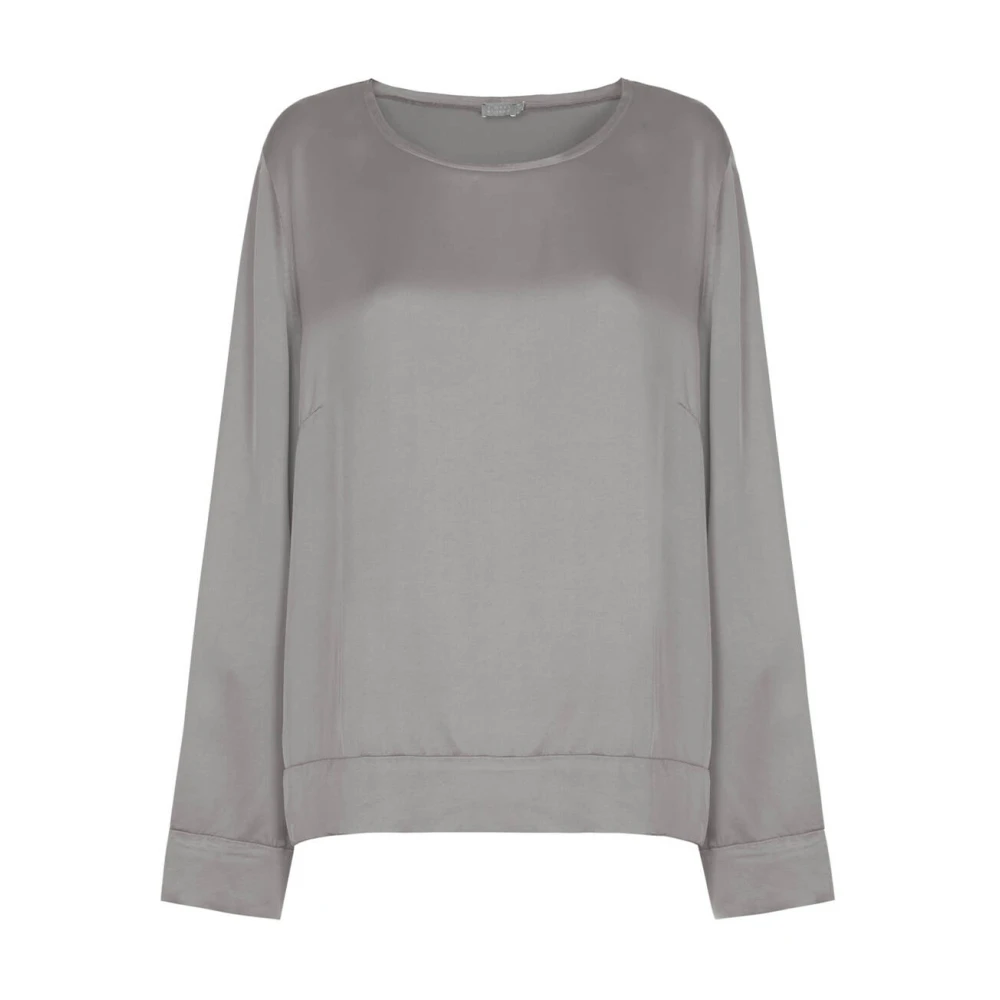 No man's land Stijlvolle longsleeve top Gray Dames