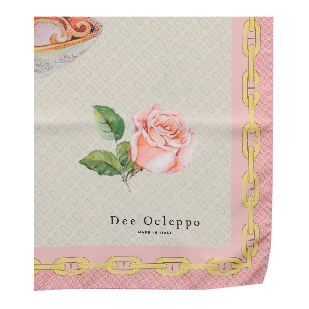 Dee Ocleppo Luxe Zijden Sjaal Handgerold Stijl Multicolor Dames