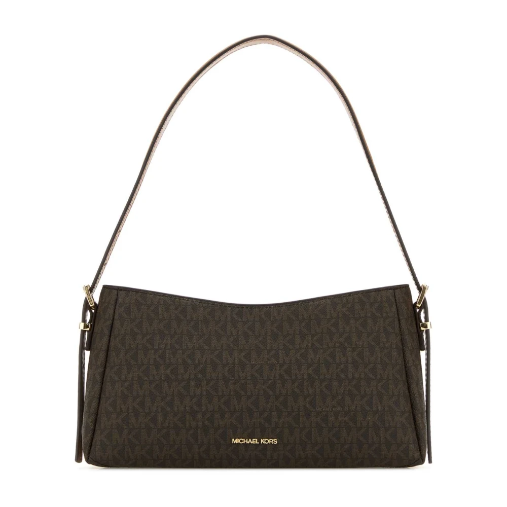 Michael Kors Canvas Schoudertas Brown Dames