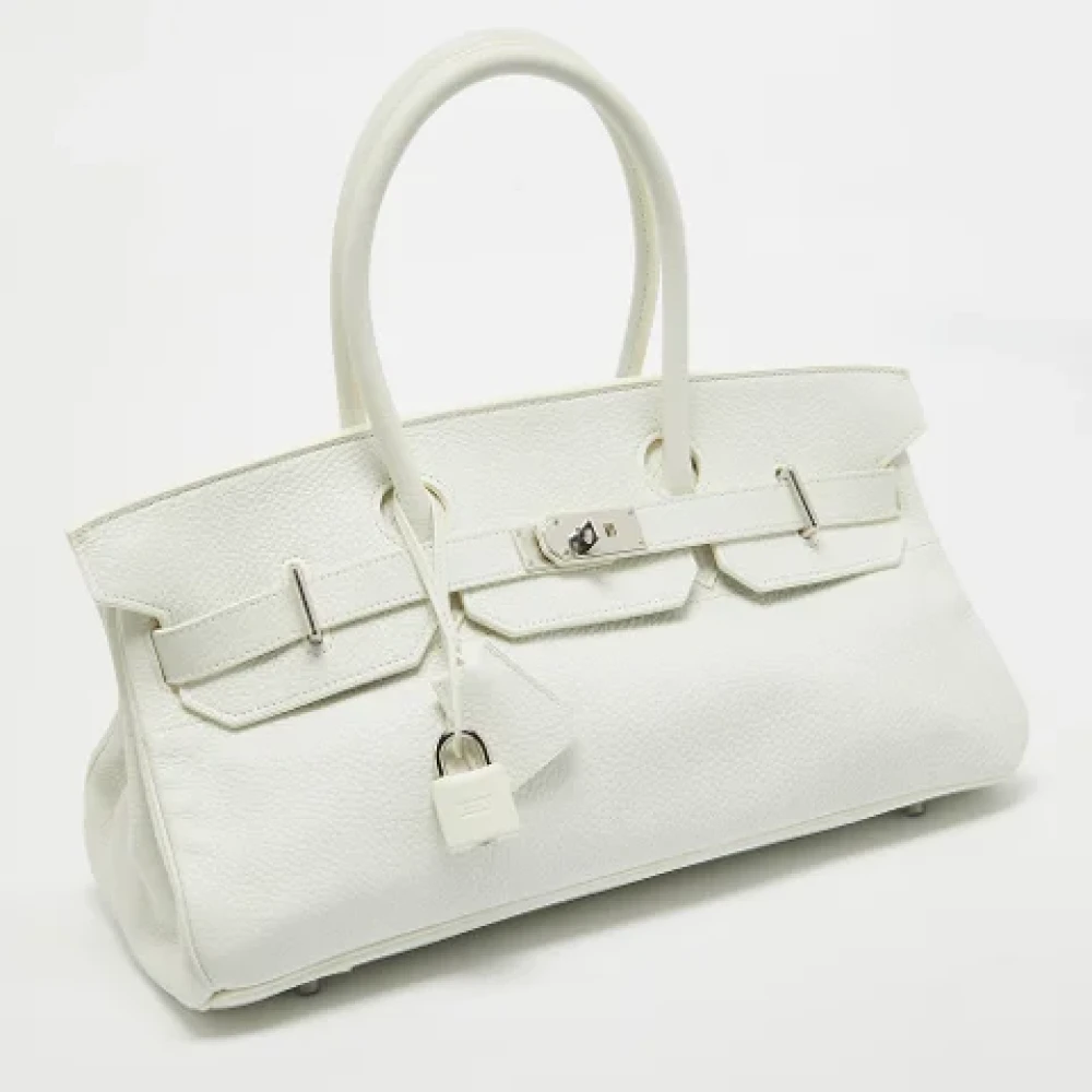 Hermès Vintage Pre-owned Leather totes White Dames