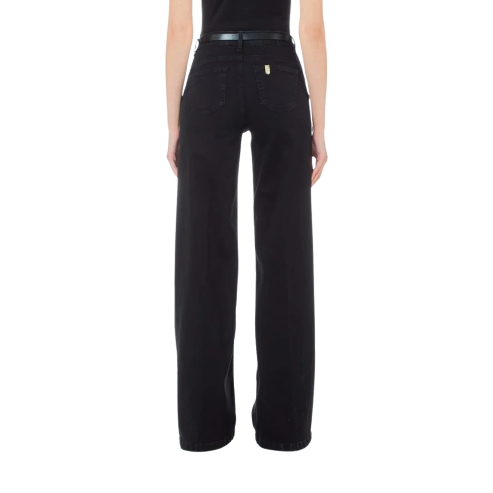 Liu Jo Wijde broek Black Dames
