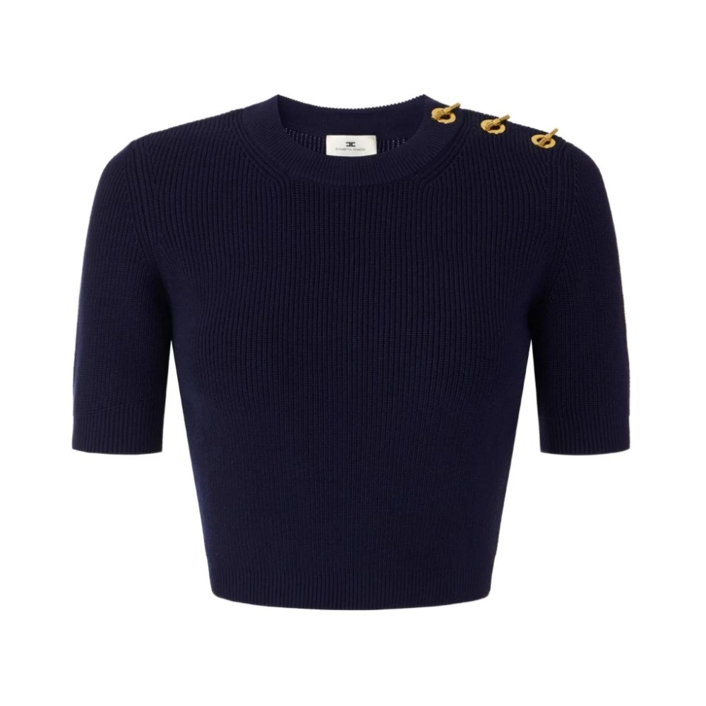 Elisabetta Franchi Donna Blu Maglie, L, New,
