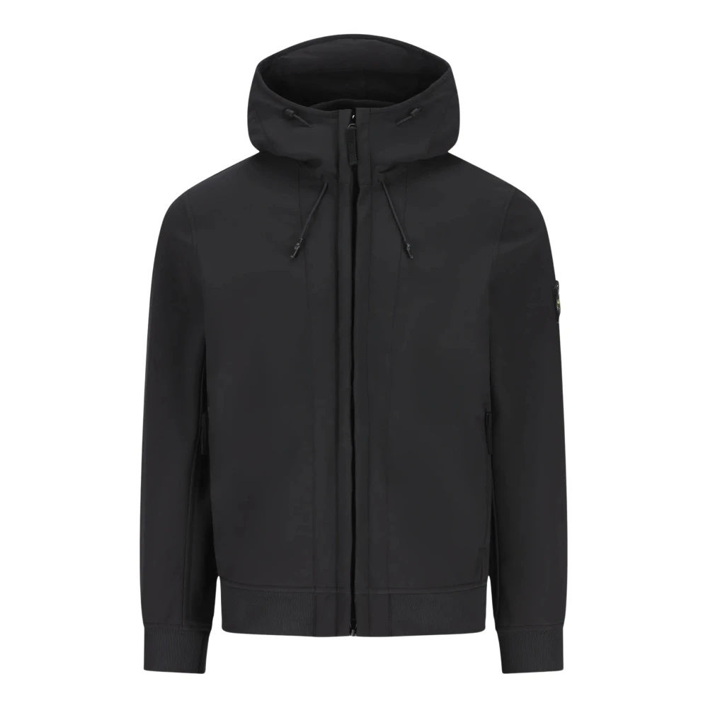 Stone Island , Zip-Throughs, Male, Black, Xl, Jackets