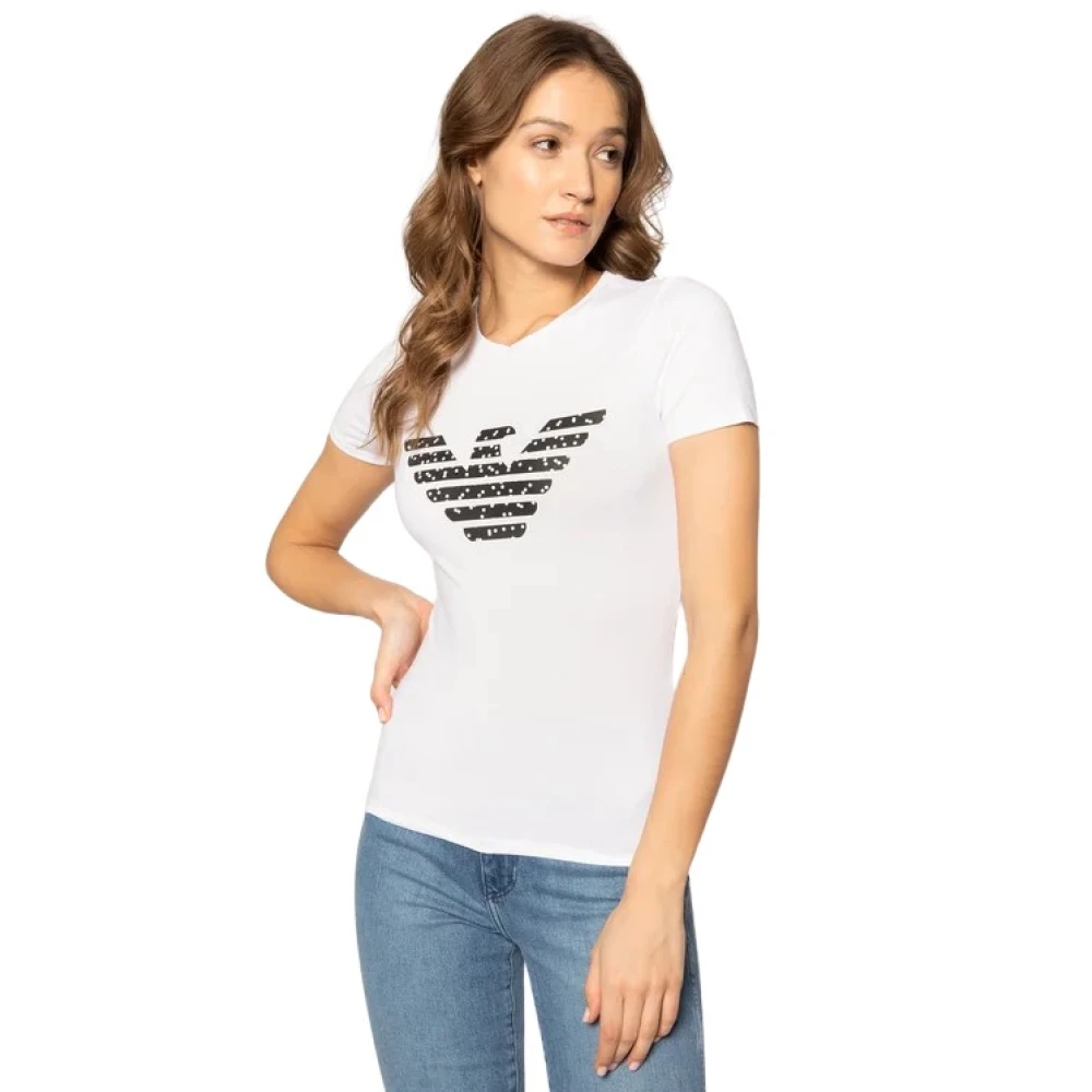 Emporio Armani Witte T-shirts en Polos White Dames