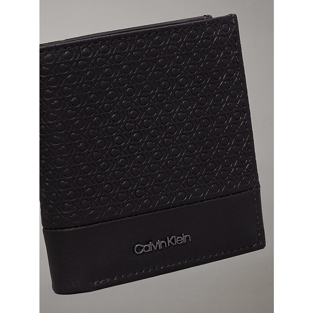Calvin Klein Heren Logo Portemonnee Nano Mono Black Heren