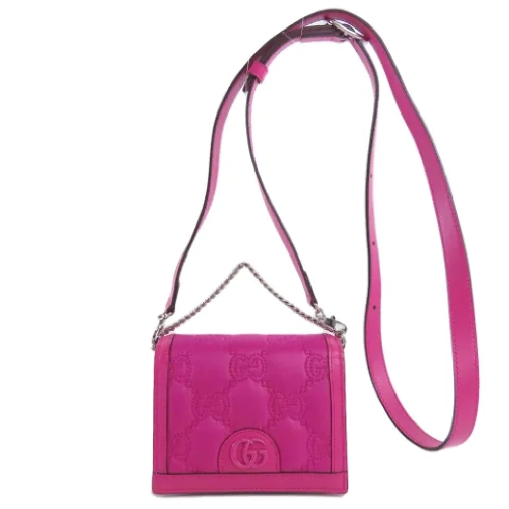 Gucci Vintage Pre-owned Nylon shoulder-bags Pink Dames