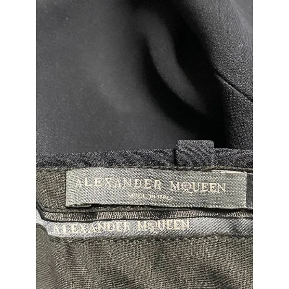 Alexander McQueen Pre-owned Fabric bottoms Black Dames