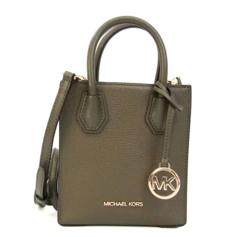 Michael Kors Pre-owned Leather shoppers Green Dames