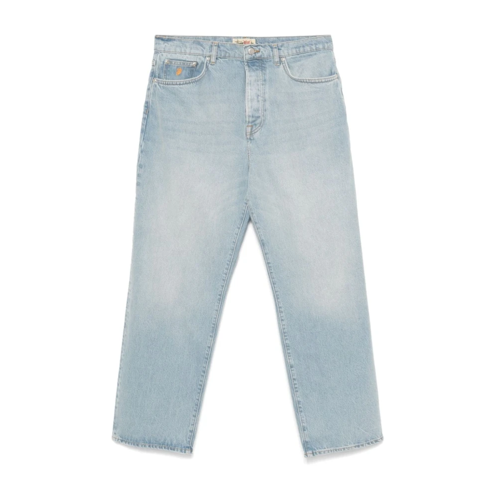 Stüssy Heldere Blauwe Gewassen Denim Jeans Blue Heren