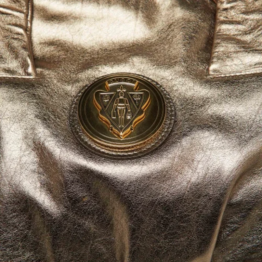 Gucci Vintage Pre-owned Leather totes Gray Dames
