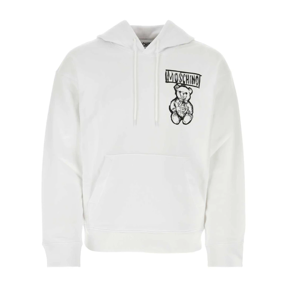 Moschino Witte katoenen sweatshirt White Heren